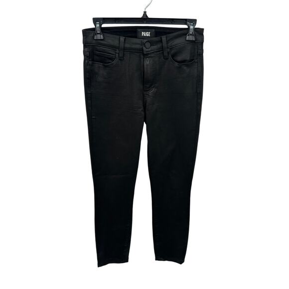 PAIGE DENIM Hoxton Ankle in Black Fog Luxe Coating // 26 - Picture 3 of 10